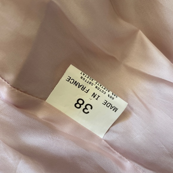 Agnes b. Paris Cropped Pink Jacket Sz 38 - Picture 3 of 7